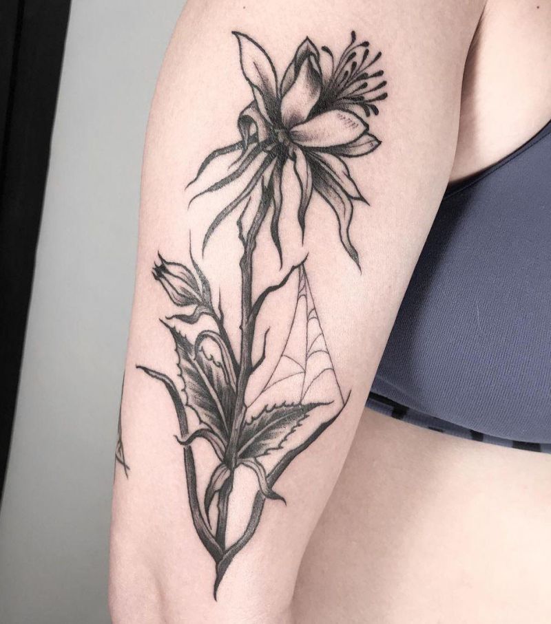 30 Pretty Columbine Tattoos You Will Love