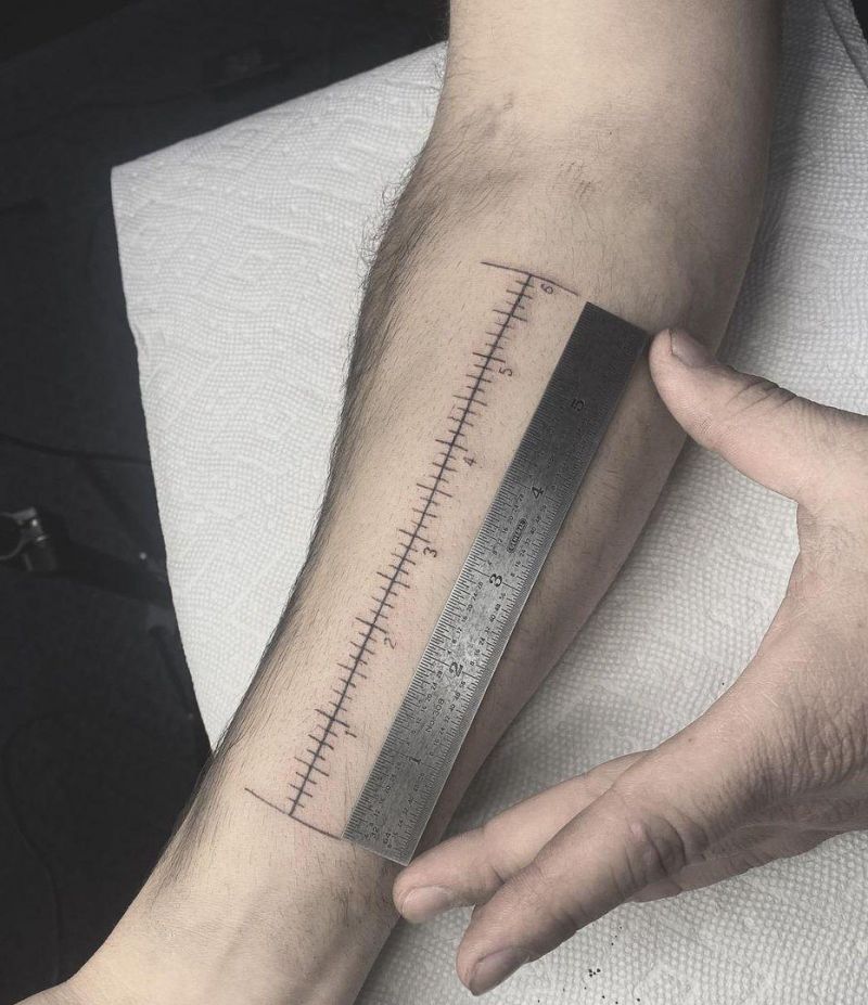 30 Pretty Ruler Tattoos You Will Love