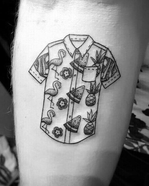 30 Pretty Shirt Tattoos You Must Love