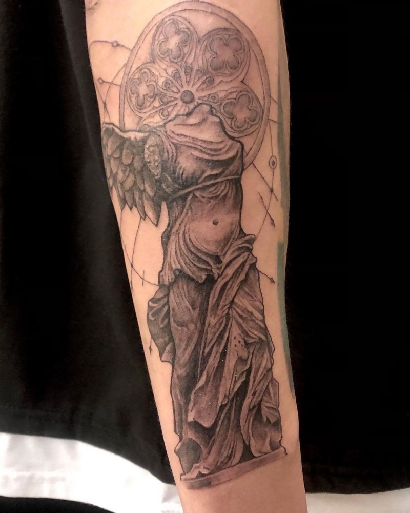 30 Pretty Statue Tattoos You Will Love