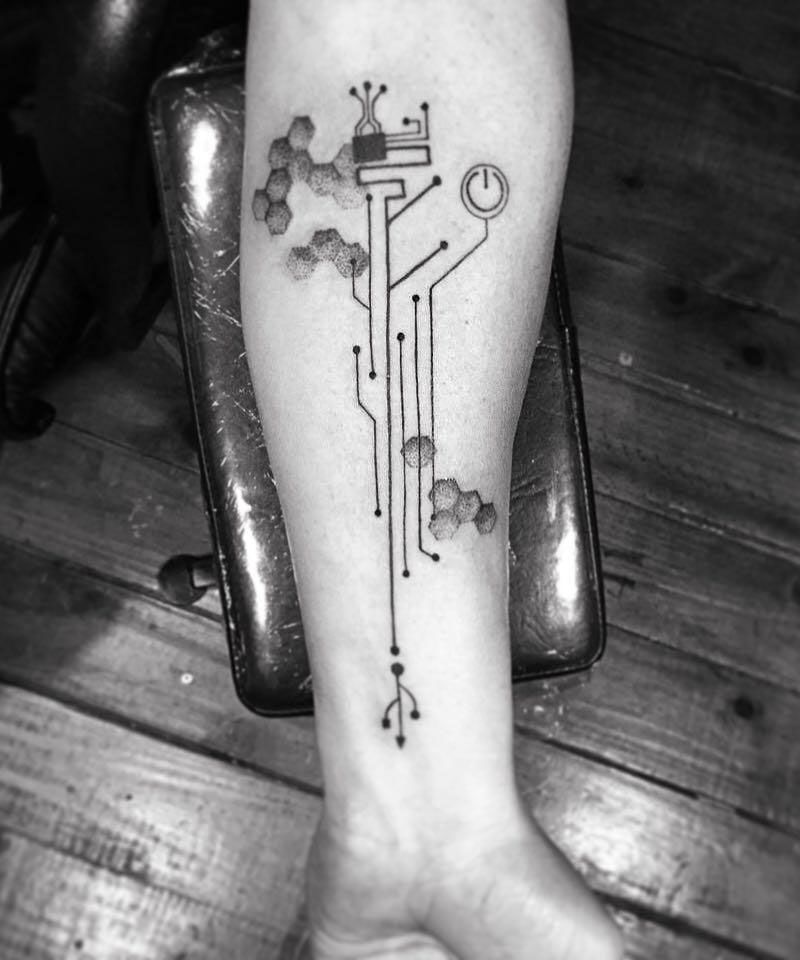 30 Unique USB Tattoos for Your Inspiration