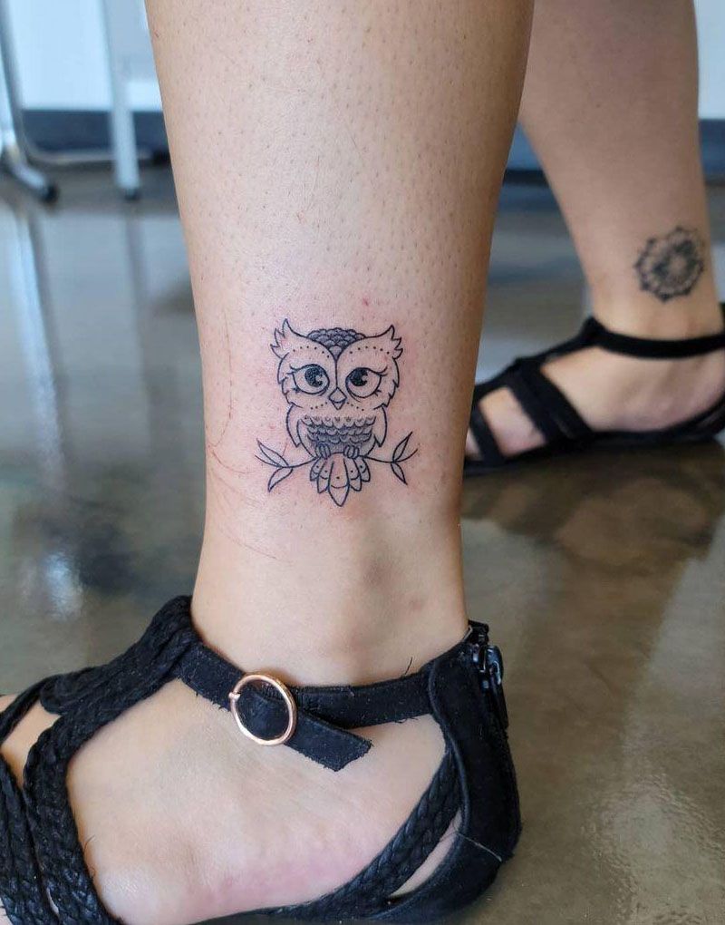 30 Cute Baby Owl Tattoos You Can Copy