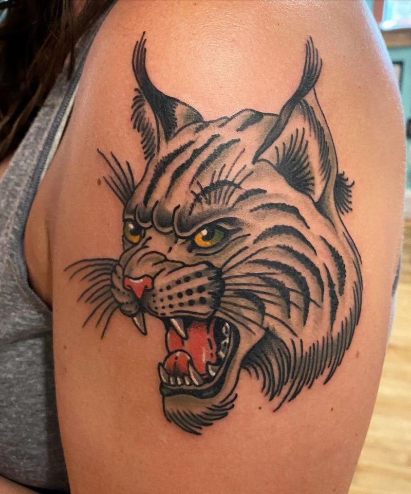 30 Gorgeous Bobcat Tattoos for Your Inspiration