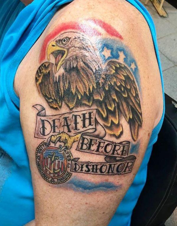 30 Pretty Death Before Dishonor Tattoos for Your Inspiration