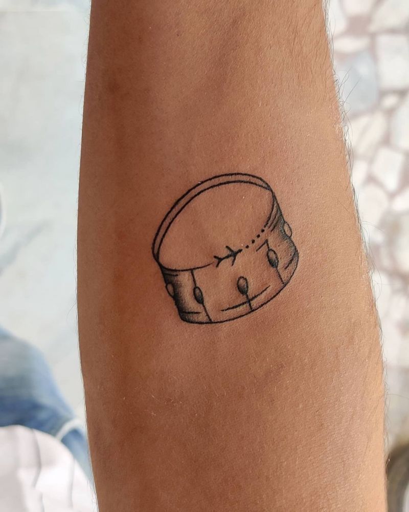 30 Pretty Drum Tattoos You Must Love