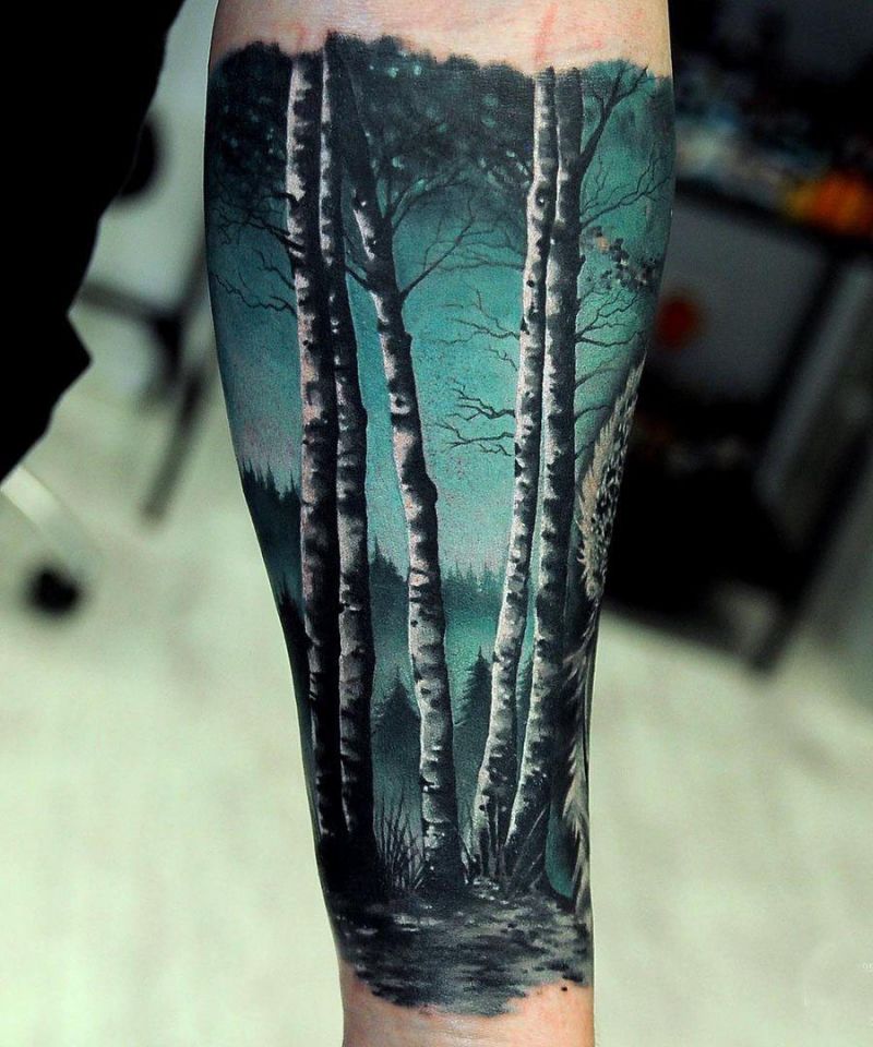 30 Pretty Forest Tattoos for Your Inspiration