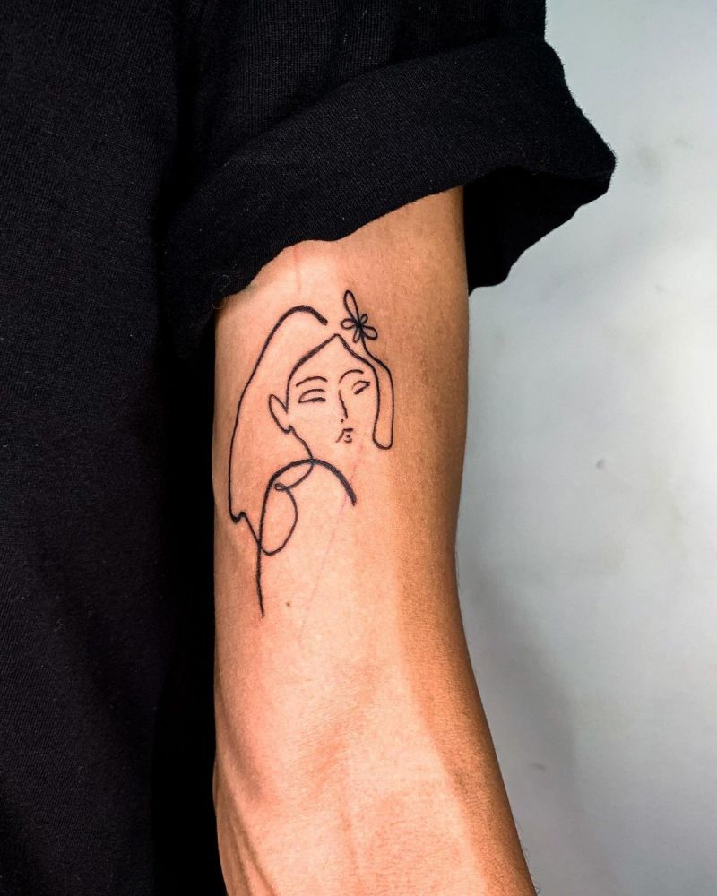 30 Incredible Line Tattoos You Can Copy