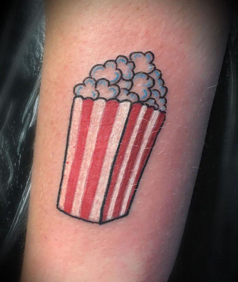 30 Pretty Popcorn Tattoos You Can Copy