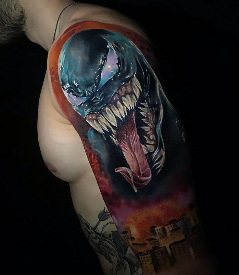 30 Gorgeous Venom Tattoos You Must Try