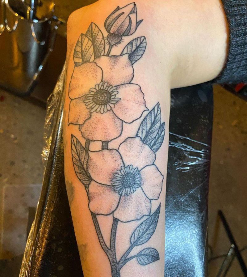 30 Pretty Cherokee Rose Tattoos You Will Love