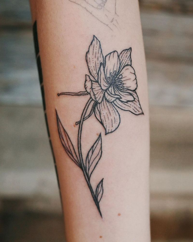 30 Pretty Columbine Tattoos You Will Love