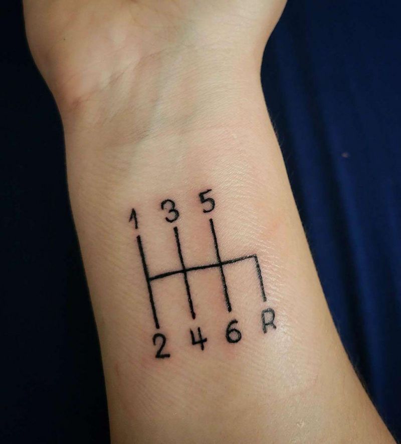 30 Gorgeous Gear Shift Tattoos to Inspire You