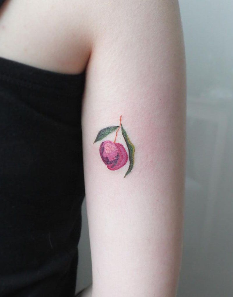 30 Pretty Plum Tattoos You Can Copy