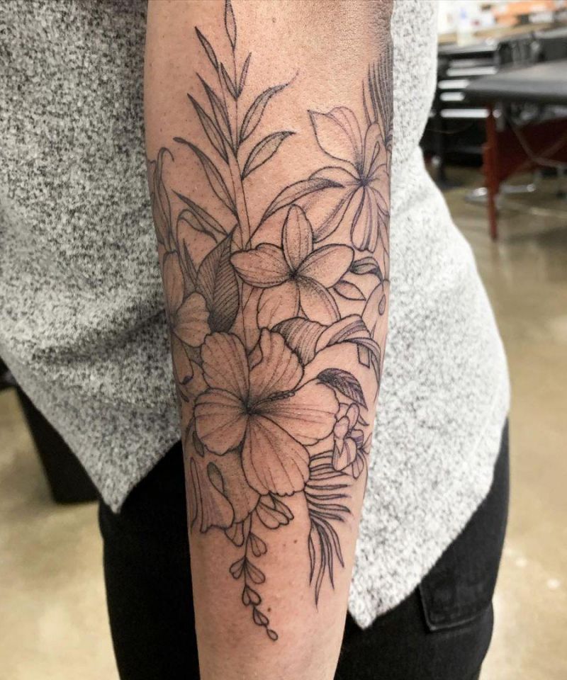 30 Amazing Plumeria Tattoos You Will Love