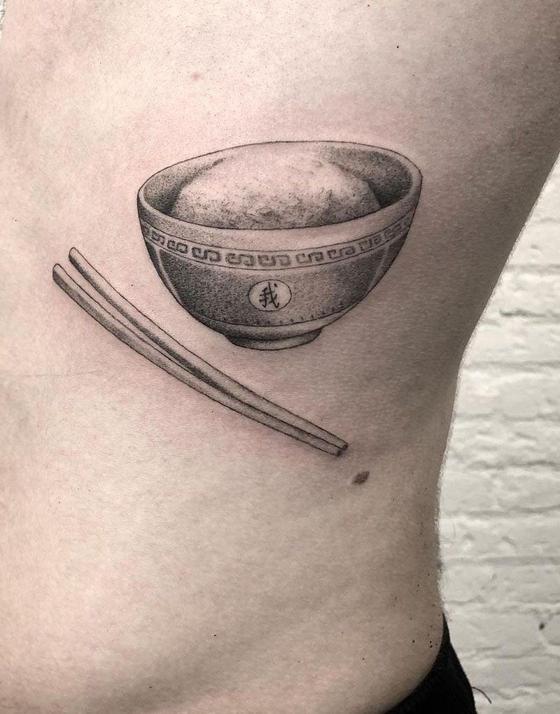 30 Unique Rice Bowl Tattoos to Inspire You