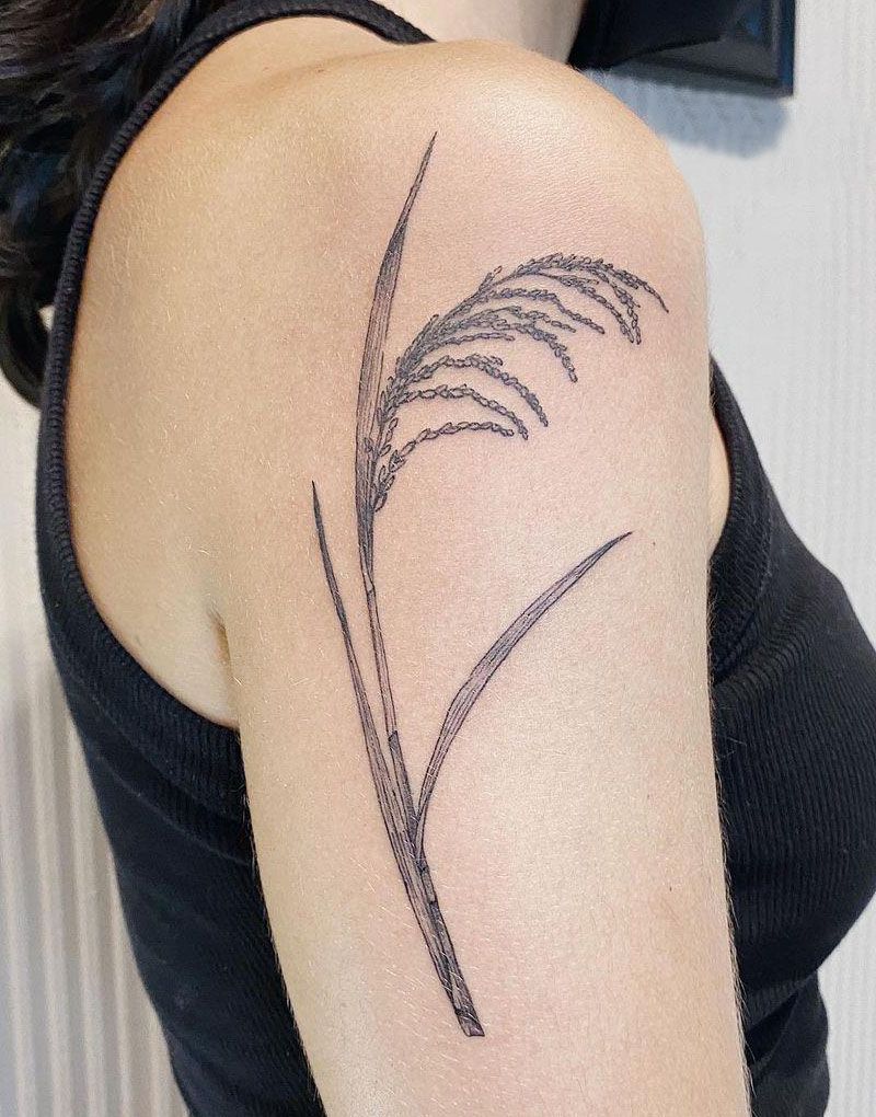 30 Pretty Rice Plant Tattoos You Will Love