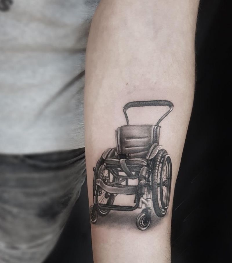 30 Unique Wheel Chair Tattoos You Must Try