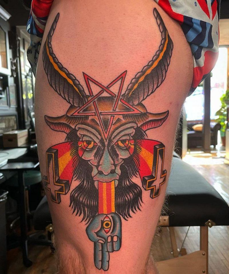 30 Pretty Baphomet Tattoos to Inspire You