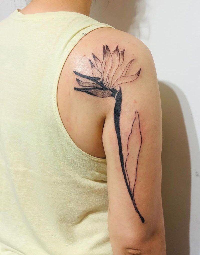 30 Pretty Bird of Paradise Tattoos You Must See