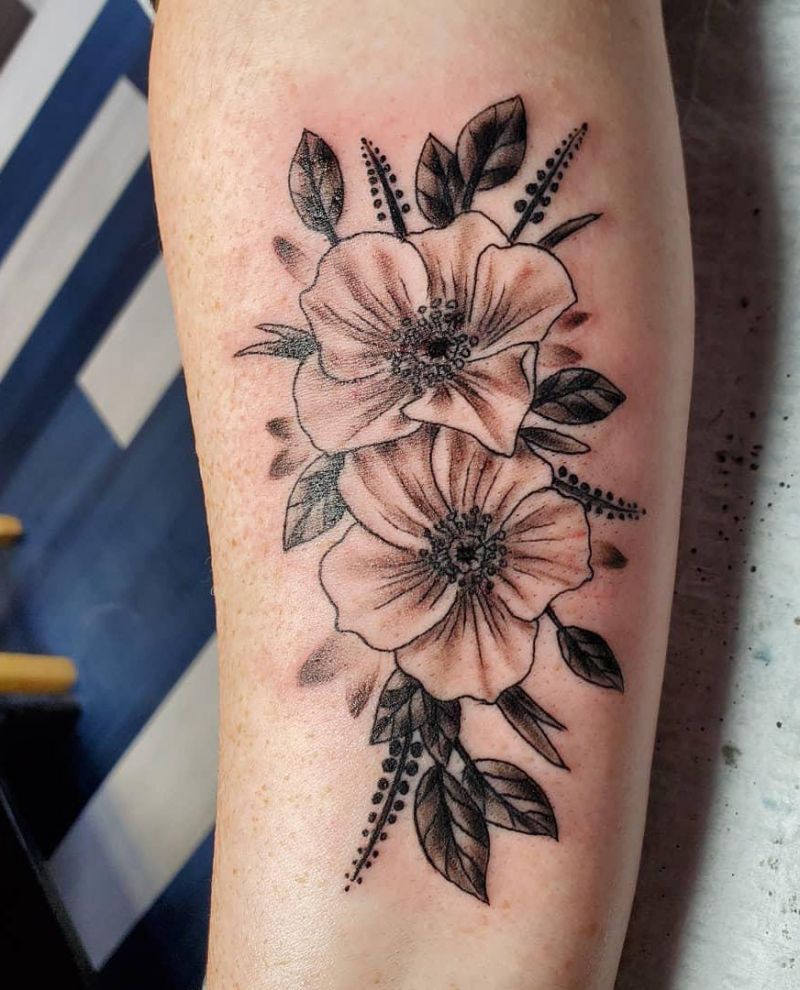 30 Pretty Cherokee Rose Tattoos You Will Love