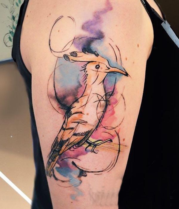 30 Pretty Hoopoe Tattoos You Must Try