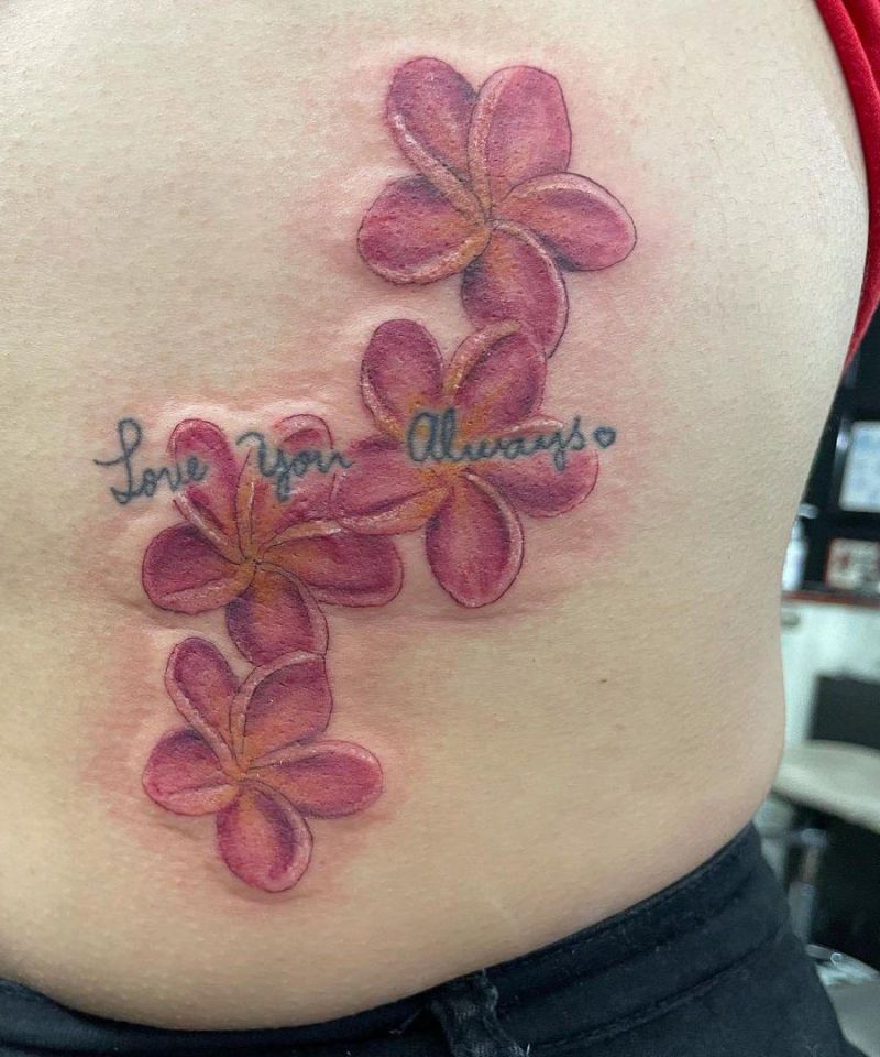 30 Amazing Plumeria Tattoos You Will Love