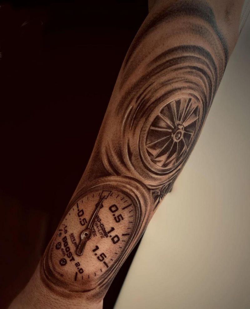 30 Excellent Speedometer Tattoos You Must Try