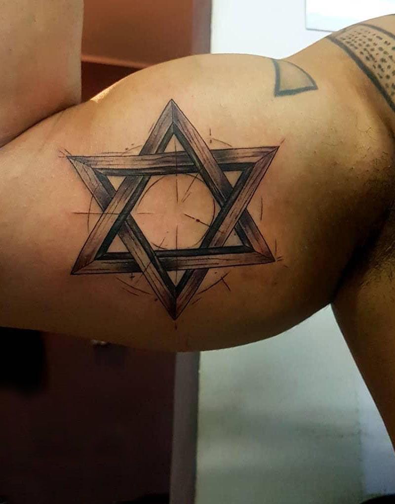 30 Pretty Star of David Tattoos You Must See