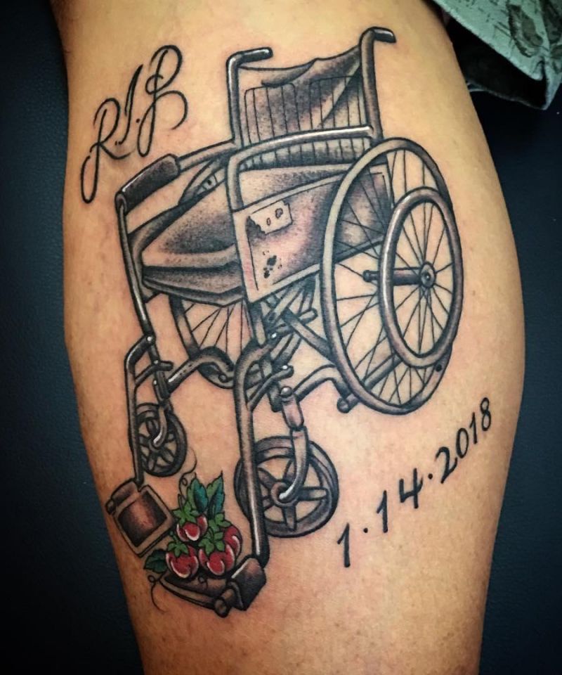 30 Unique Wheel Chair Tattoos You Must Try