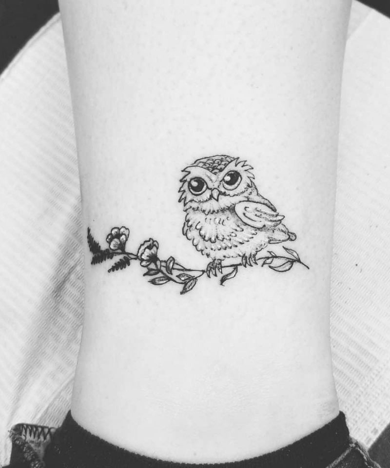 30 Cute Baby Owl Tattoos You Can Copy