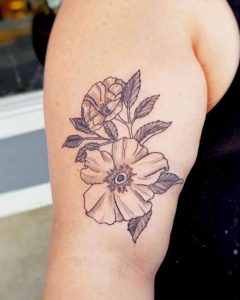 30 Pretty Cherokee Rose Tattoos You Will Love