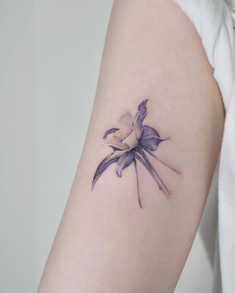 30 Pretty Columbine Tattoos You Will Love