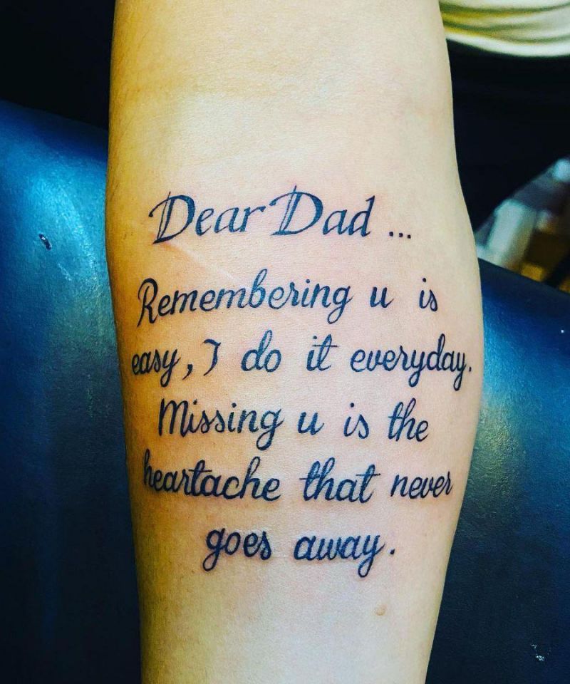 30 Pretty Dad Tattoos You Can Copy