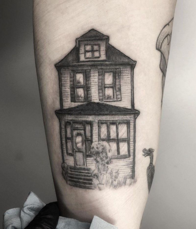 30 Pretty House Tattoos You Can Copy