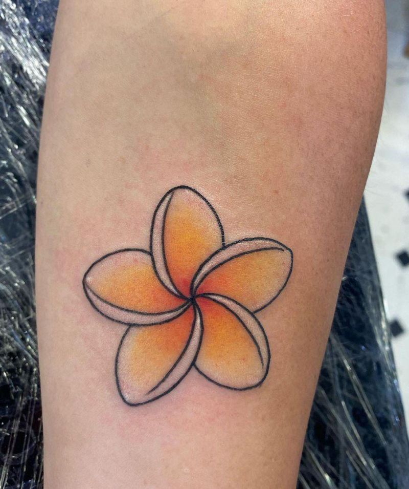 30 Amazing Plumeria Tattoos You Will Love