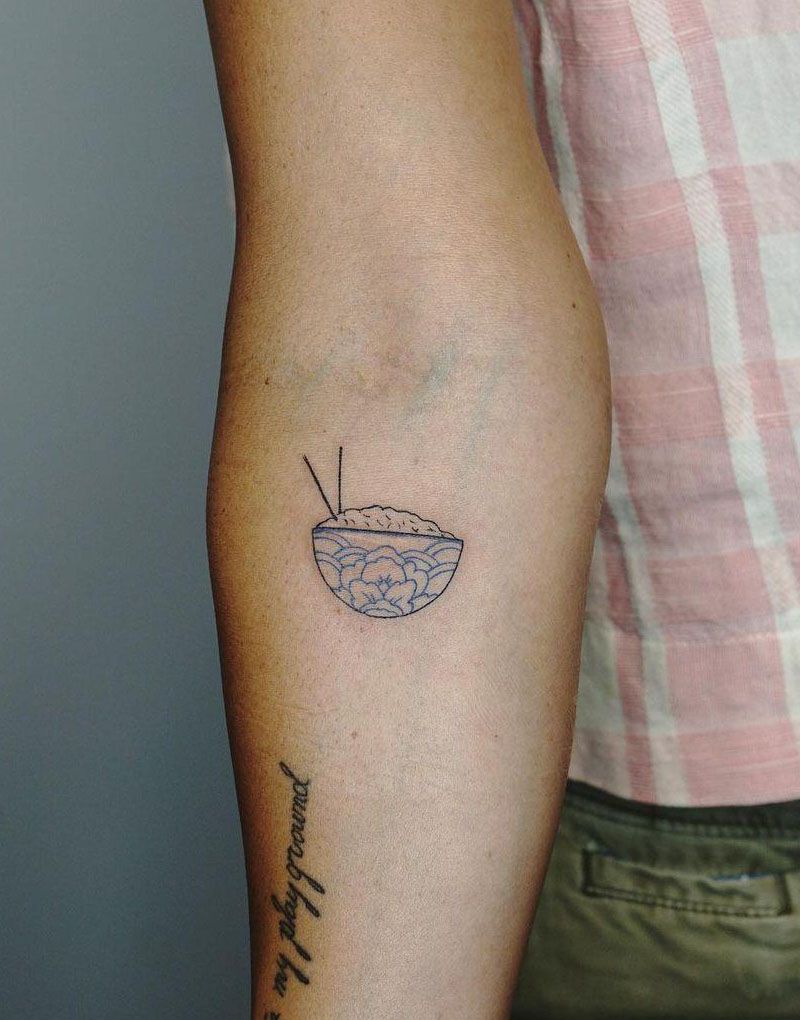 30 Unique Rice Bowl Tattoos to Inspire You