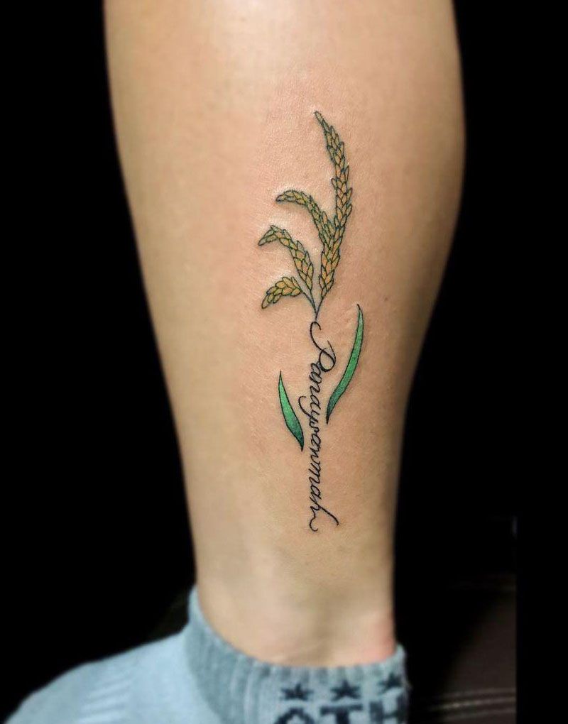 30 Pretty Rice Plant Tattoos You Will Love