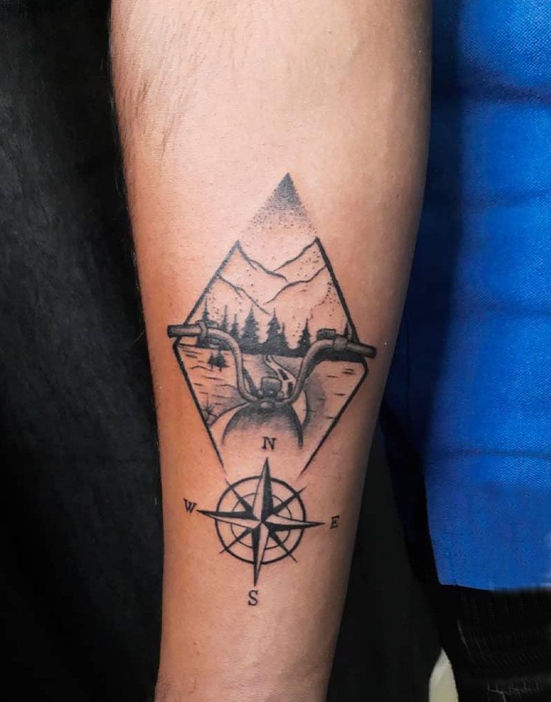 30 Pretty Road Trip Tattoos to Inspire You