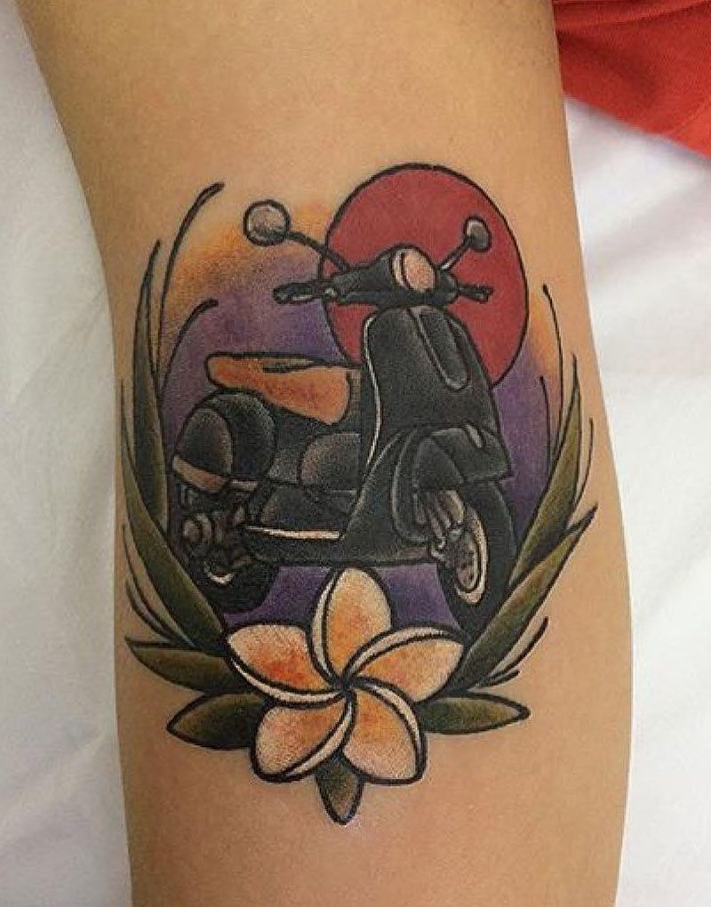 30 Pretty Scooter Tattoos You Will Love