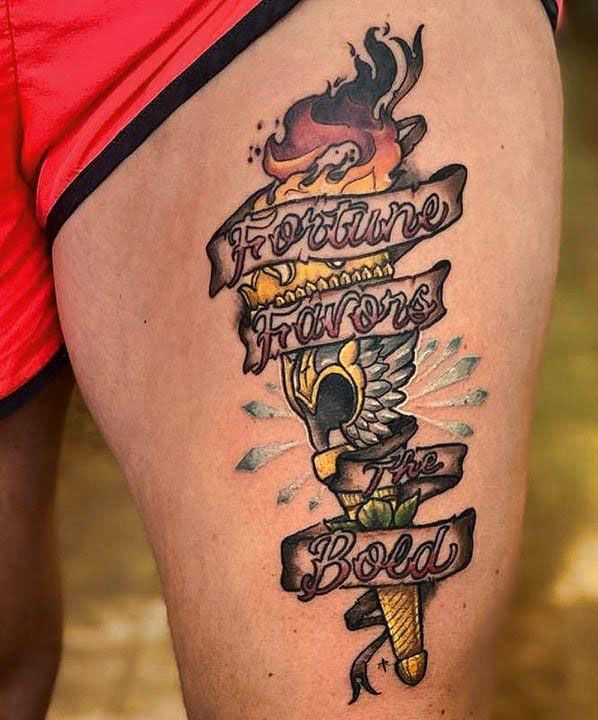 30 Gorgeous Torch Tattoos to Inspire You