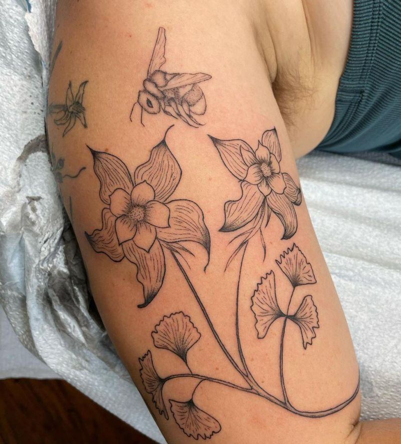 30 Pretty Columbine Tattoos You Will Love