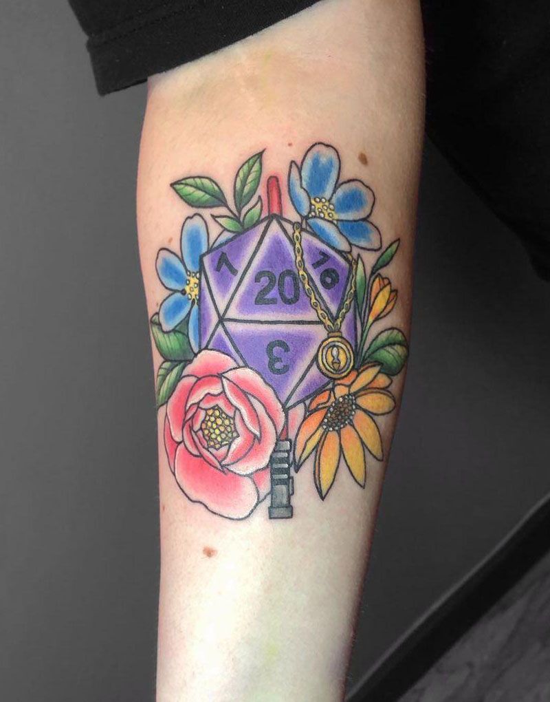 30 Pretty D20 Tattoos You Can Copy