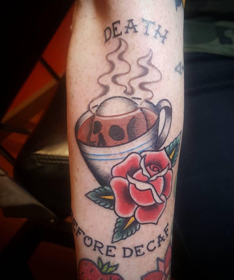 30 Pretty Death Before Decaf Tattoos to Inspire You