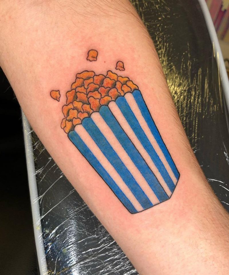 30 Pretty Popcorn Tattoos You Can Copy