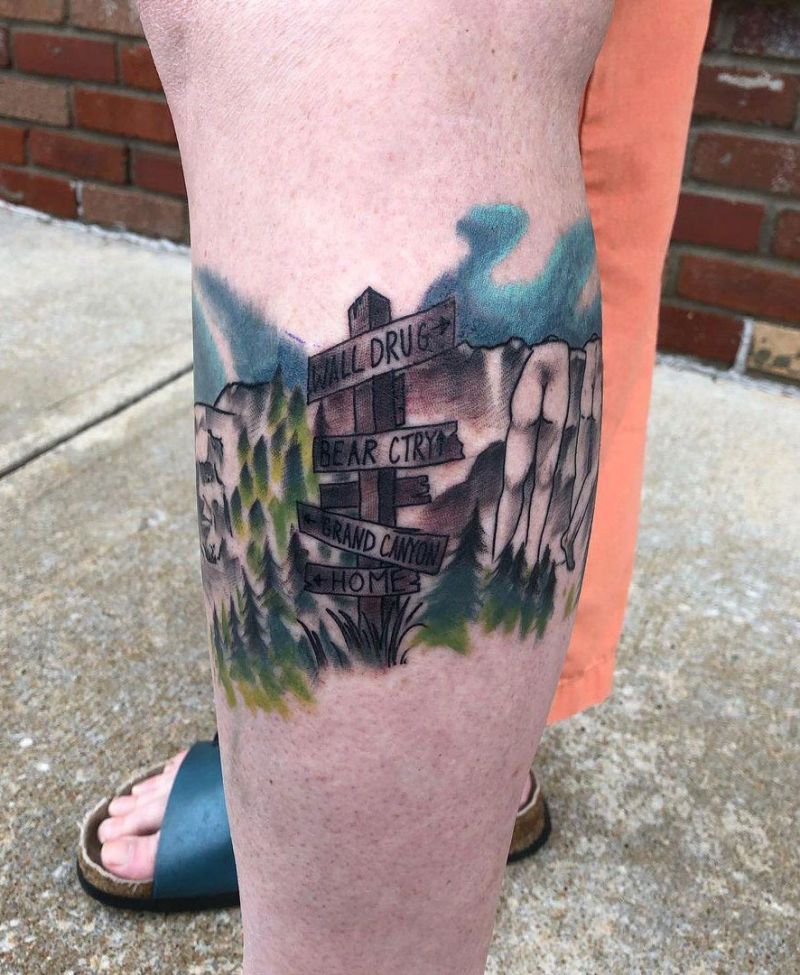 30 Pretty Road Trip Tattoos to Inspire You