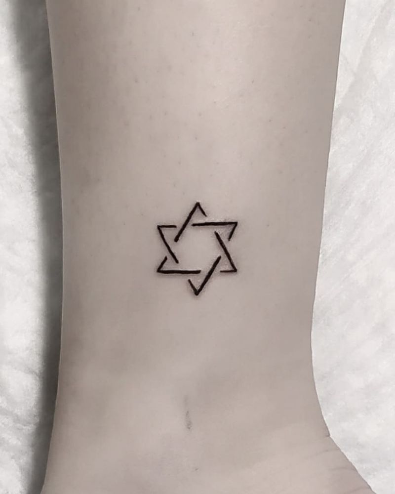 30 Pretty Star of David Tattoos You Must See