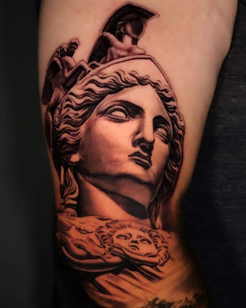 30 Pretty Statue Tattoos You Will Love