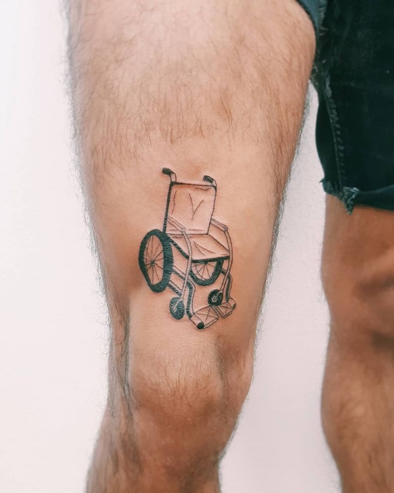 30 Unique Wheel Chair Tattoos You Must Try