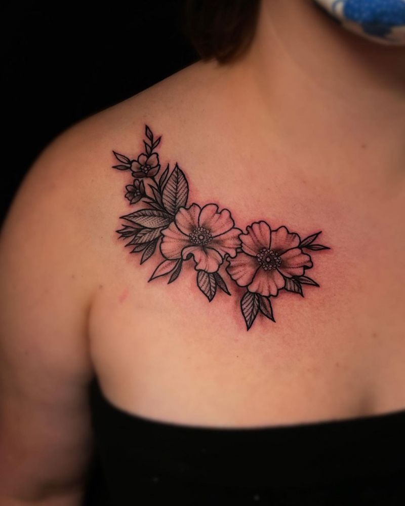 30 Pretty Cherokee Rose Tattoos You Will Love