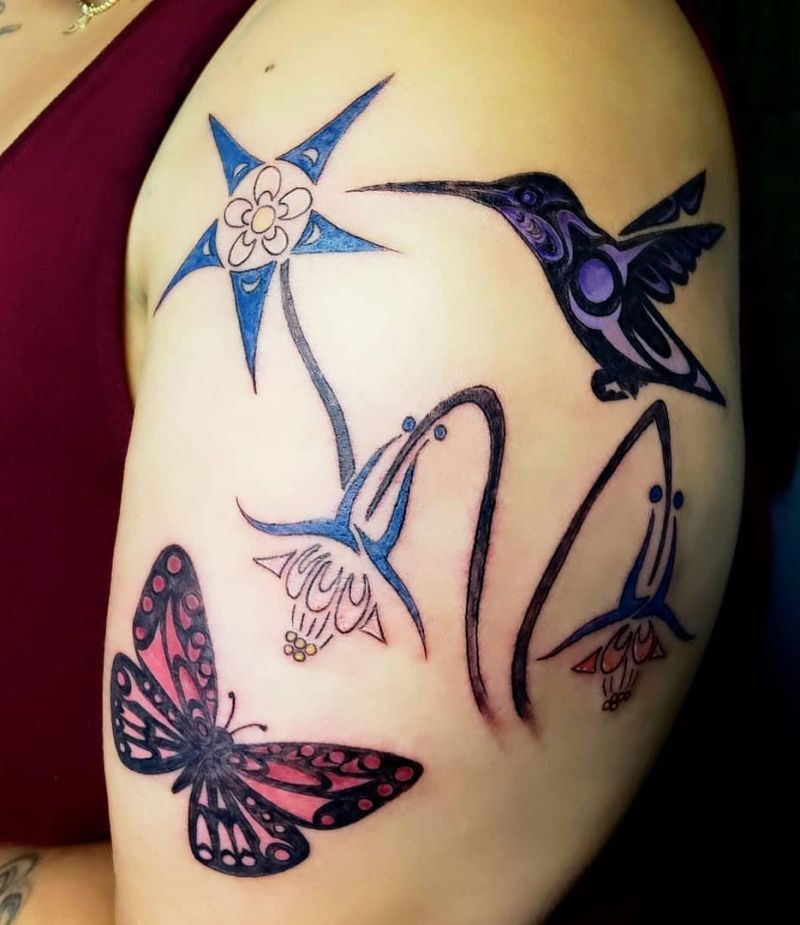 30 Pretty Columbine Tattoos You Will Love